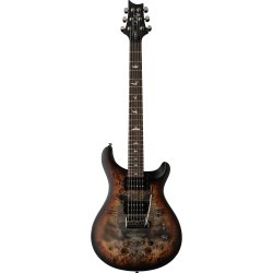 PRS SE Exotic Custom 24-08 Poplar Burl Limited Edition - Charcoal Cherry Midnight Burst